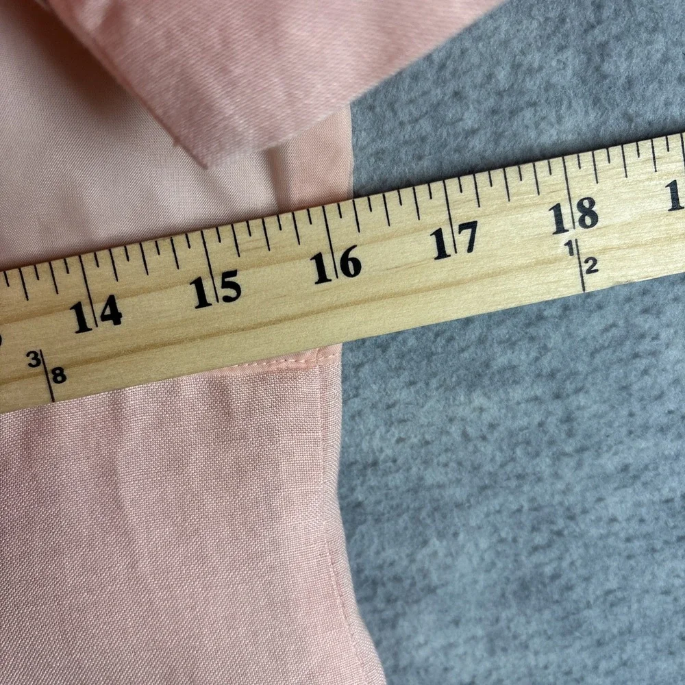 Vintage‎ Plaza South Petites Dress Set Size 10 Peach Linen Rayon Soutache 90s